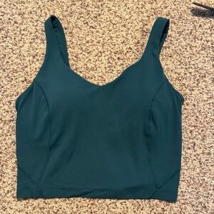 Align C/D Dark Green Sleeveless Crop Top